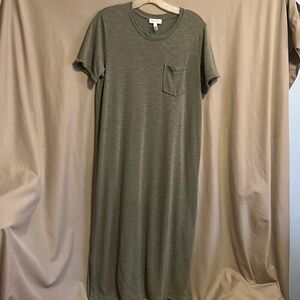 Jessica Simpson light olive green tee shirt dress size large